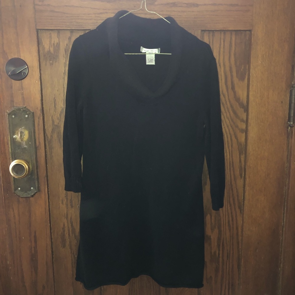 Black cowl neck sweater